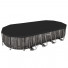 Овальный каркасный бассейн Bestway, 732х366х122см +фильтр-насос, лестница, тент (5611T)